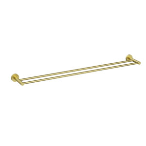 Brushed Gold Otus Double Towel Rail